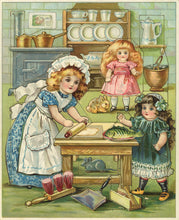 Load image into Gallery viewer, Father Tuck's Picture-Building Doll's House Containing: Nursery, Drawing Room, and Kitchen (Series No. 3)