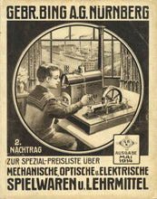 Load image into Gallery viewer, Saison-Neuheiten 1914. II. Nachtrag zur Spezial-Preisliste uber Mechanische, Optische und Elektrische Spielwaren und Lehrmittel