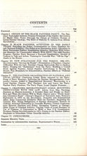 Load image into Gallery viewer, Gun-Barrel Politics: The Black Panther Party, 1967-1971. Report By the Committee on Internal Security, House of Representatives, Ninety-Second Congress