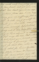 Load image into Gallery viewer, Third page of a handwritten letter in ink on black-bordered mourning stationery displaying lines of horizontal script.
