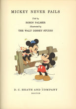 Load image into Gallery viewer, Two Original Hand-Painted Production Cels From the Walt Disney Studio Illustrated D. C. Heath Book "Mickey Never Fails"