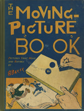 Load image into Gallery viewer, Front cover of olive green cloth-backed pictorial glazed paper boards showing minor localized lens contact wear