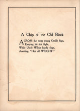 Load image into Gallery viewer, Internal open spread showing a children's verse printed on page versos corresponding to an adjacent red and green anaglyphic illustration