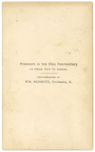 Load image into Gallery viewer, Rare Circa 1867 Albumen Print CDV Titled "Prisoners in the Ohio Penitentiary on Their Way to Dinner."