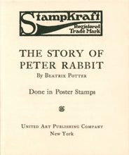 Load image into Gallery viewer, The Story of Peter Rabbit: Done in Poster Stamps (Stampkraft)