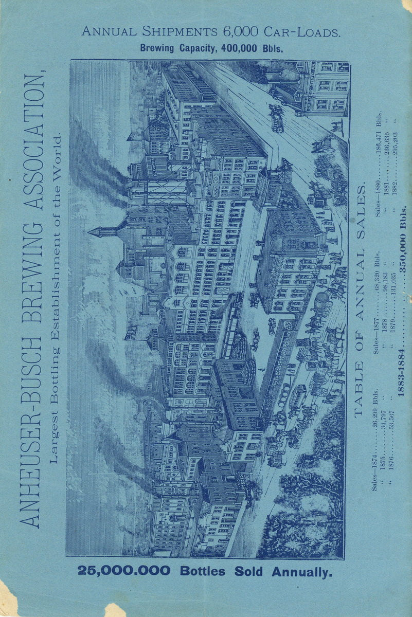 Anheuser, Busch Brewing Assn. Price List and Trade Circular, circa 18