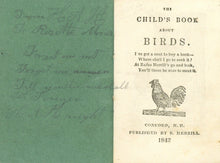 Load image into Gallery viewer, The Child's Book About Birds.