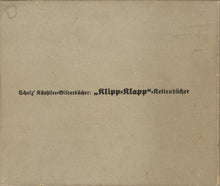 Load image into Gallery viewer, Rear cover of Die 10 Kleinen Negerbuben in Afrika with publisher's series text reading Scholz' Künstler-Bilderbücher: Klipp-Klapp Kettenbücher.