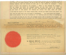 Load image into Gallery viewer, Printed notary public verification form displaying a physical ink signature and a raised circular paper seal.