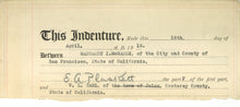 Load image into Gallery viewer, Upper portion of a printed legal document with both typed and hand-inked names filled into the text fields.
