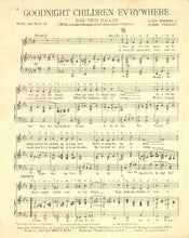 Load image into Gallery viewer, Goodnight Children Everywhere: Fox-Trot Ballad (With a Tender Thought to all Evacuated Children)