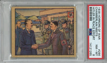 Load image into Gallery viewer, Front view of the horizontal 1938 Gum Inc. Horrors of War card number 286 graded PSA 8 Near Mint to Mint