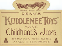 Load image into Gallery viewer, Dean's "Kuddlemee Toys" Retail Showcard
