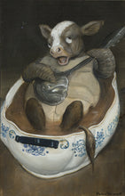 Load image into Gallery viewer, Original Ink and Watercolor Drawing by Peter Newell, Published in Lewis Carroll's, The Hunting of the Snark and Other Poems and Verses