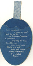 Load image into Gallery viewer, Post World War I France Relief Effort Chicken and Egg Novelty Fund Raising Item