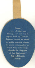 Load image into Gallery viewer, Post World War I France Relief Effort Chicken and Egg Novelty Fund Raising Item