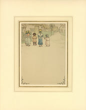 Load image into Gallery viewer, Two Original Graphite, Ink and Watercolor Drawings by Kate Greenaway, Published in Her Book "Under the Window"
