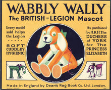 Load image into Gallery viewer, Dean's "Wabbly Wally: The British-Legion Mascot" Retail Showcard (code no. 34)