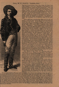 Buffalo Bill's Wild West America's National Entertainment: Led by the Famed Scout and Guide, Buffalo Bill (Hon. W. F. Cody), Capt. A. H. Bogardus, ...