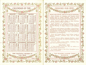 Calendar of the Seasons: 1882