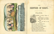 Load image into Gallery viewer, Inside front wrapper and text page spread displaying the initial text and vibrant contemporary hand-coloring
