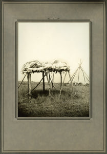 Two Exceptional Original D. F. Barry Silver Gelatin Photographs Depicting Sioux Indian Burial Scenes Along With the Original ALS From Barry to the ...