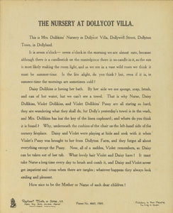 Father Tuck's Picture-Building Doll's House Containing: Nursery, Drawing Room, and Kitchen (Series No. 3)