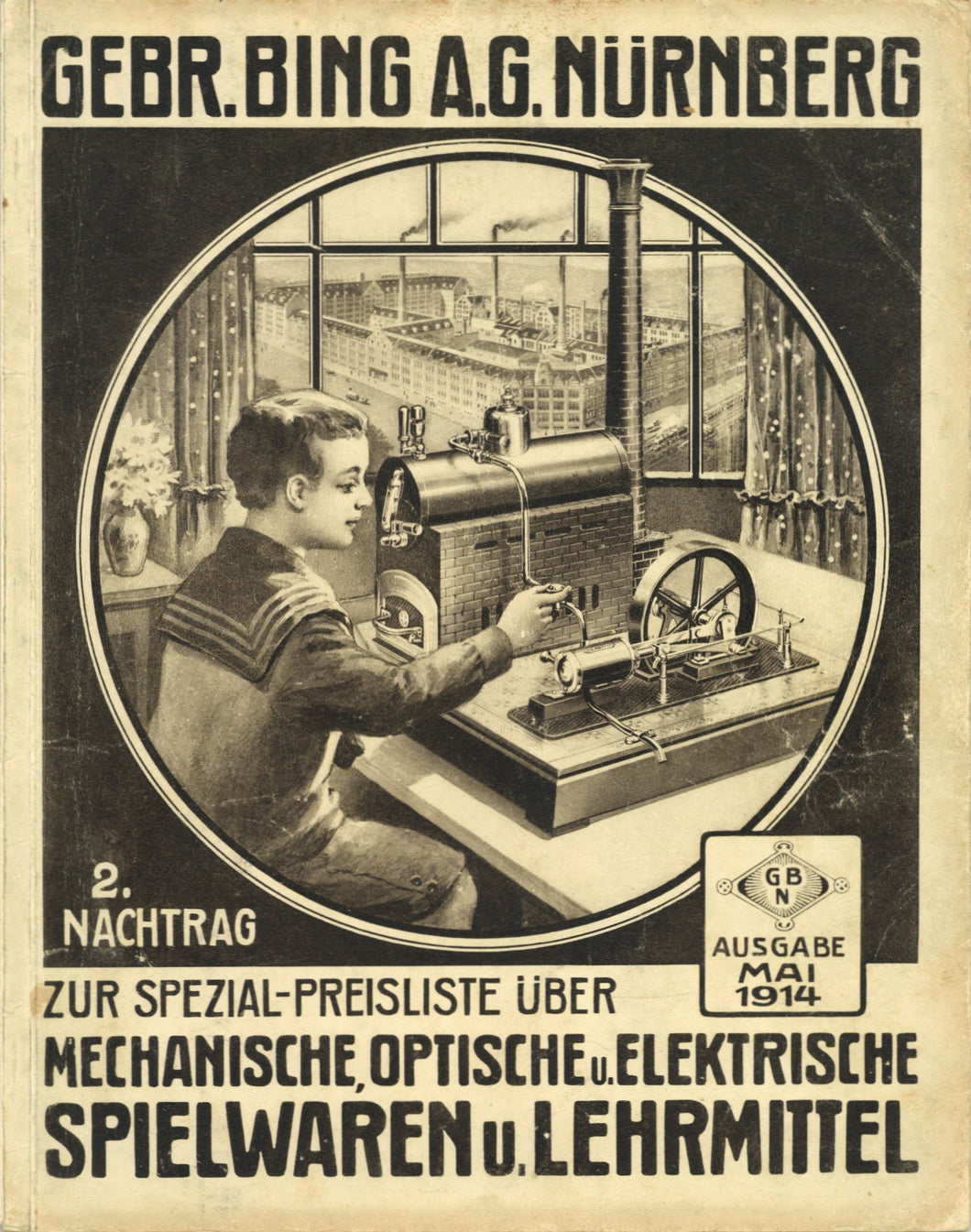 Saison-Neuheiten 1914. II. Nachtrag zur Spezial-Preisliste uber Mechanische, Optische und Elektrische Spielwaren und Lehrmittel