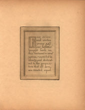 Load image into Gallery viewer, The Gettysburg Speech by Abraham Lincoln Delivered on Nov. 19, 1863.
