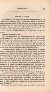 History and Directory of Laramie City, Wyoming Territory, Comprising a Brief History of Laramie City From Its First Settlement to the Present ...