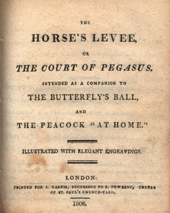 The Butterfly's Ball, Bound With Nine Other Works. A Superb Sammelband of Ten Scarce Volumes of Juvenile Poetry Published by J. Harris in 1808.