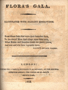 The Butterfly's Ball, Bound With Nine Other Works. A Superb Sammelband of Ten Scarce Volumes of Juvenile Poetry Published by J. Harris in 1808.