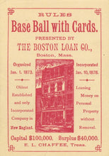 Load image into Gallery viewer, Lawson&#39;s Patent Game: Base Ball With Cards
