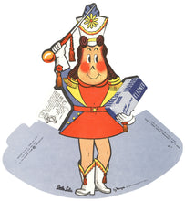 Load image into Gallery viewer, Lot of Five 1950s Little LuLu and Kleenex-Related Marketing Items Including a Store Sign Promoting In-Store Premiums
