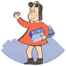 Load image into Gallery viewer, Lot of Five 1950s Little LuLu and Kleenex-Related Marketing Items Including a Store Sign Promoting In-Store Premiums
