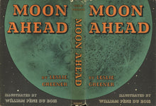 Load image into Gallery viewer, Two Original Space-Themed Graphite, Pen and Ink Drawings by William Pene du Bois Used as the Dust Jacket and Endpapers for &quot;Moon Ahead&quot; by Leslie ...
