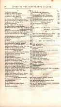 Load image into Gallery viewer, The Ladies Companion Magazine Volume XVIII Index (1842) listing Edgar Allan Poe as the author of The Mystery of Marie Roget
