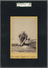 Load image into Gallery viewer, 1888-89 Old Judge N173 Cabinet Card of Chicago Catcher Charles Hoover Graded 80 EX/NM by SGC (Pop 1 of 1)
