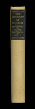 Load image into Gallery viewer, Close-up of the spine panel displaying the green leather label with titles stamped in gilt

