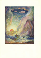 Load image into Gallery viewer, Plate 3 (Telemachus in the Chariot of Nestor): Color illustration of Telemachus racing across the landscape in a horse-drawn chariot alongside Nestor's son.
