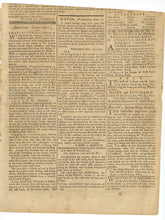 Load image into Gallery viewer, Death Notice for Phillis Peters, Formerly Phillis Wheatley, Printed in the Massachusetts Centinel, Wednesday, December 8, 1784 [No. 23, Vol. 11]
