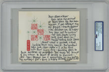 Load image into Gallery viewer, A Manuscript Christmas Card From Sylvia Plath to Alan and Nan Jenkins [Dec. 1962] Signed "Sylvia" Less Than Two Months Before Plath's Death By Suicide
