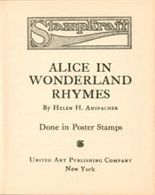 Load image into Gallery viewer, Alice in Wonderland Rhymes: Done in Poster Stamps (Stampkraft)
