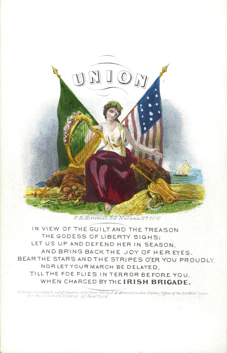 Hand-Colored Proof Card for the Patriotic Cover 