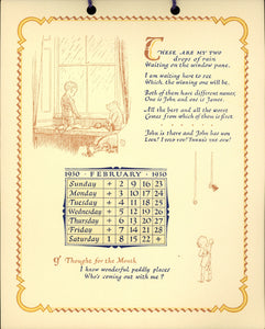 The Very Young Calendar: 1930