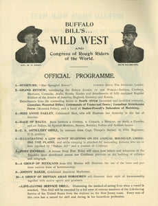 Buffalo Bill's Wild West and Congress of Rough Riders of the World. Historical Sketches and Programme.