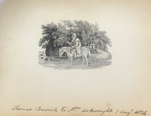 Load image into Gallery viewer, A Fine Album of Thomas Bewick Vignettes or &quot;Tale-Pieces&quot; Inscribed by Bewick and Presented to Richard Arkwright in 1824
