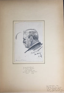 Celebrities Sketched from Life: An Album Containing 20 Original Sketches by Bernhardt Wall