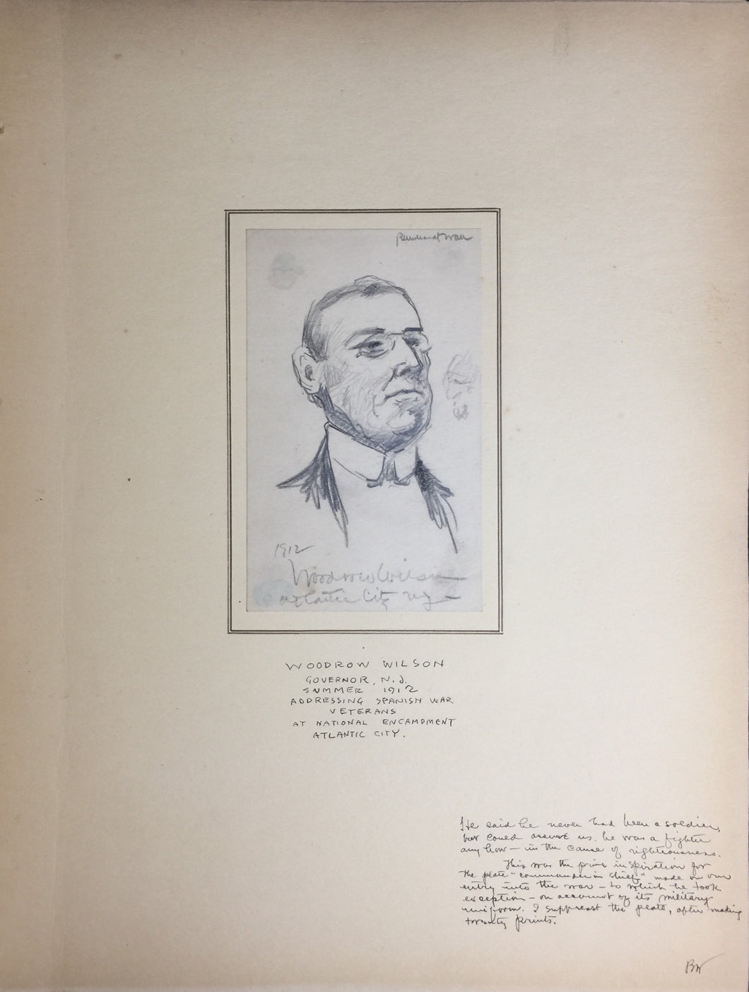 Celebrities Sketched from Life: An Album Containing 20 Original Sketches by Bernhardt Wall