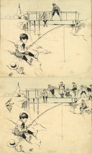 Load image into Gallery viewer, Six Original Pen and Ink Drawings by &quot;Hy&quot; Mayer That Were Published in St. Nicholas Magazine
